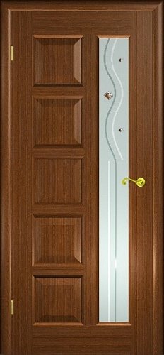 Межкомнатная дверь Иван да Марья со стеклом орех